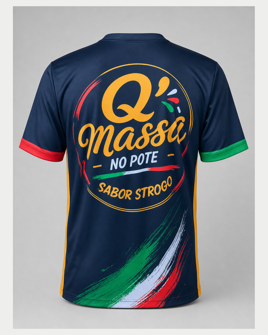 Costas de camiseta personalizada Q Massa